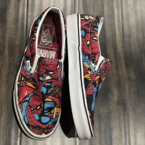 VANS Classic Slip On Marvel Spider-Man Black Men’s Sneakers Slip On (Sz 10) - Picture 6 of 11